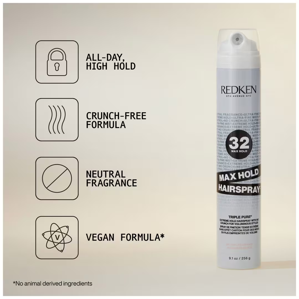 Max Hold Hairspray 32 Neutral Fragrance 9.1 oz