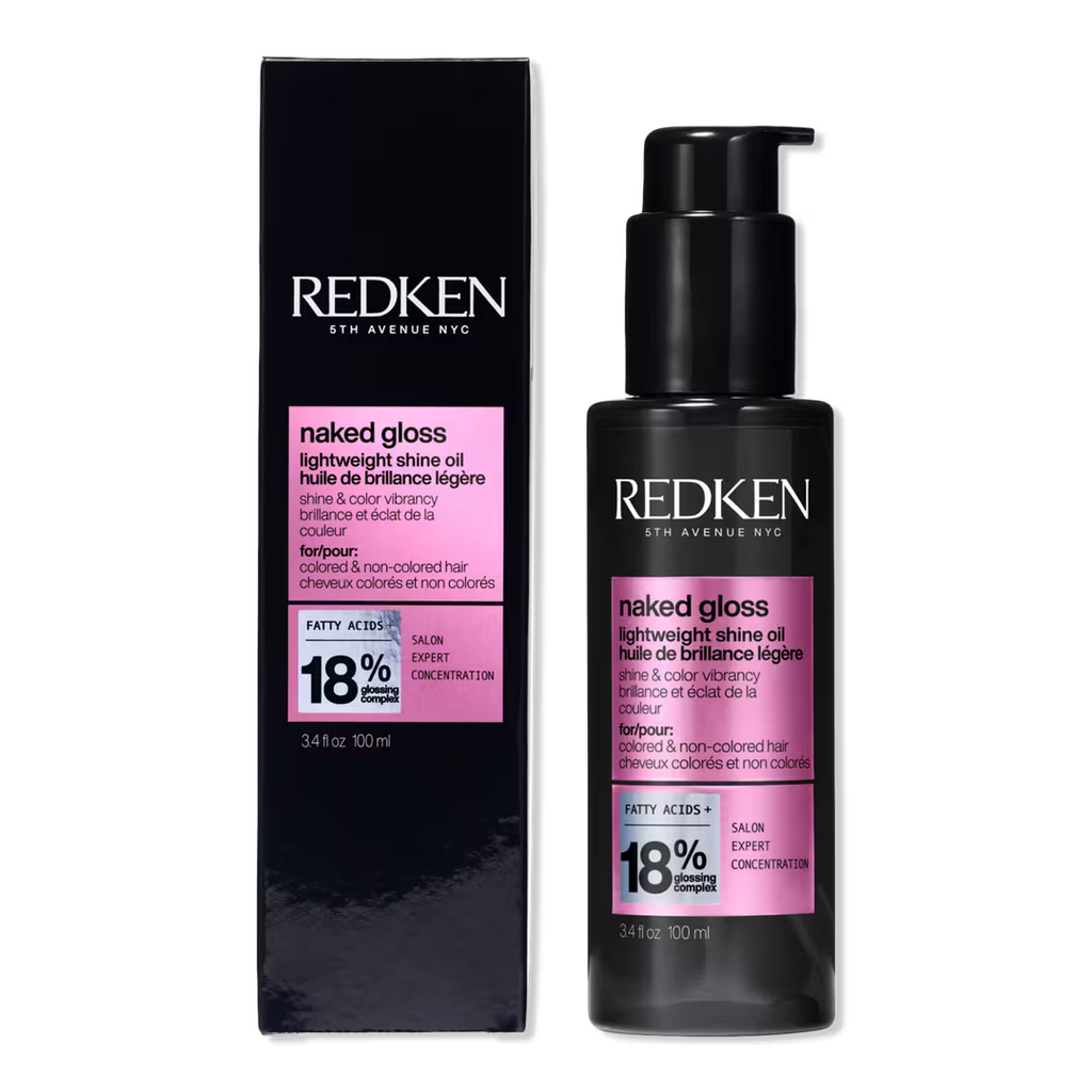 Naked Gloss Lightweight Hair Oil for Shine and Frizz Control 3.4 oz