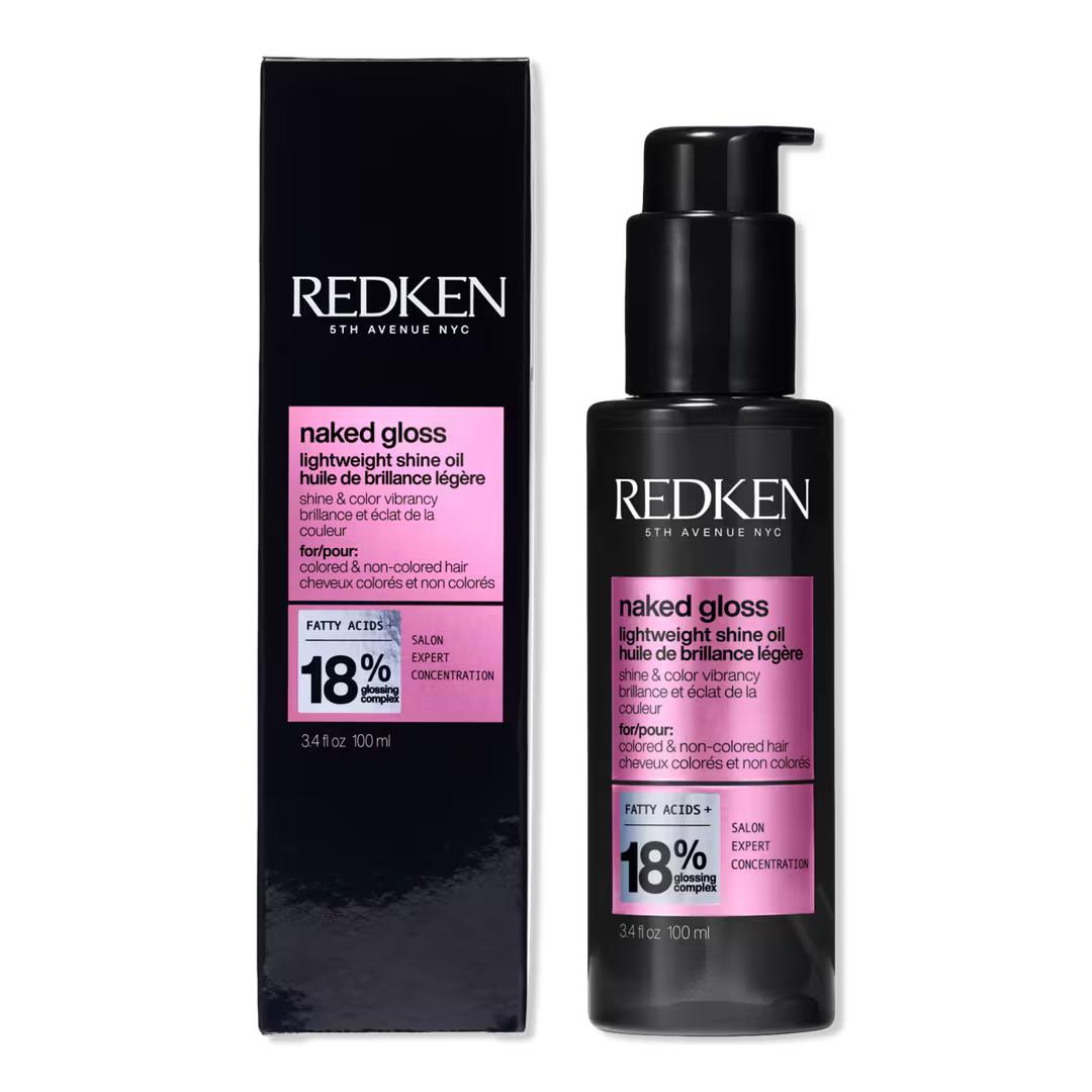 Naked Gloss Lightweight Hair Oil for Shine and Frizz Control 3.4 oz