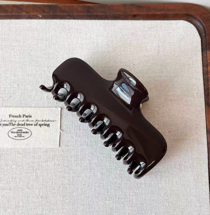 Burgundy Gloss Large Hair Claw