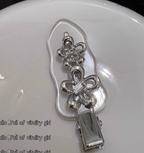 Silver Blossom Statement Hair Clip