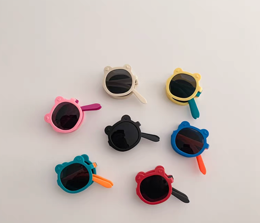 Foldable Bear Kids Sunglasses