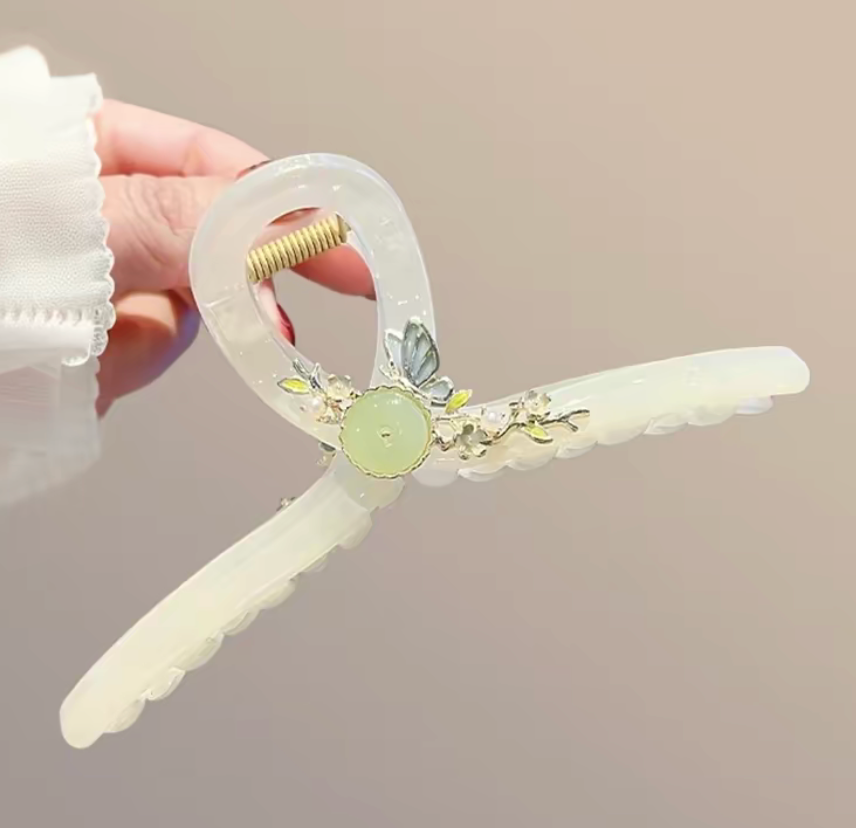Pearl Butterfly & Blossom Hair Claw