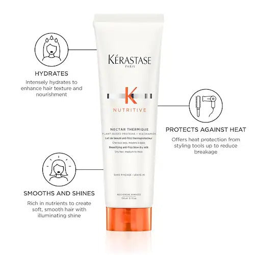 Nutritive Heat Protecting Styling Cream for Dry Hair