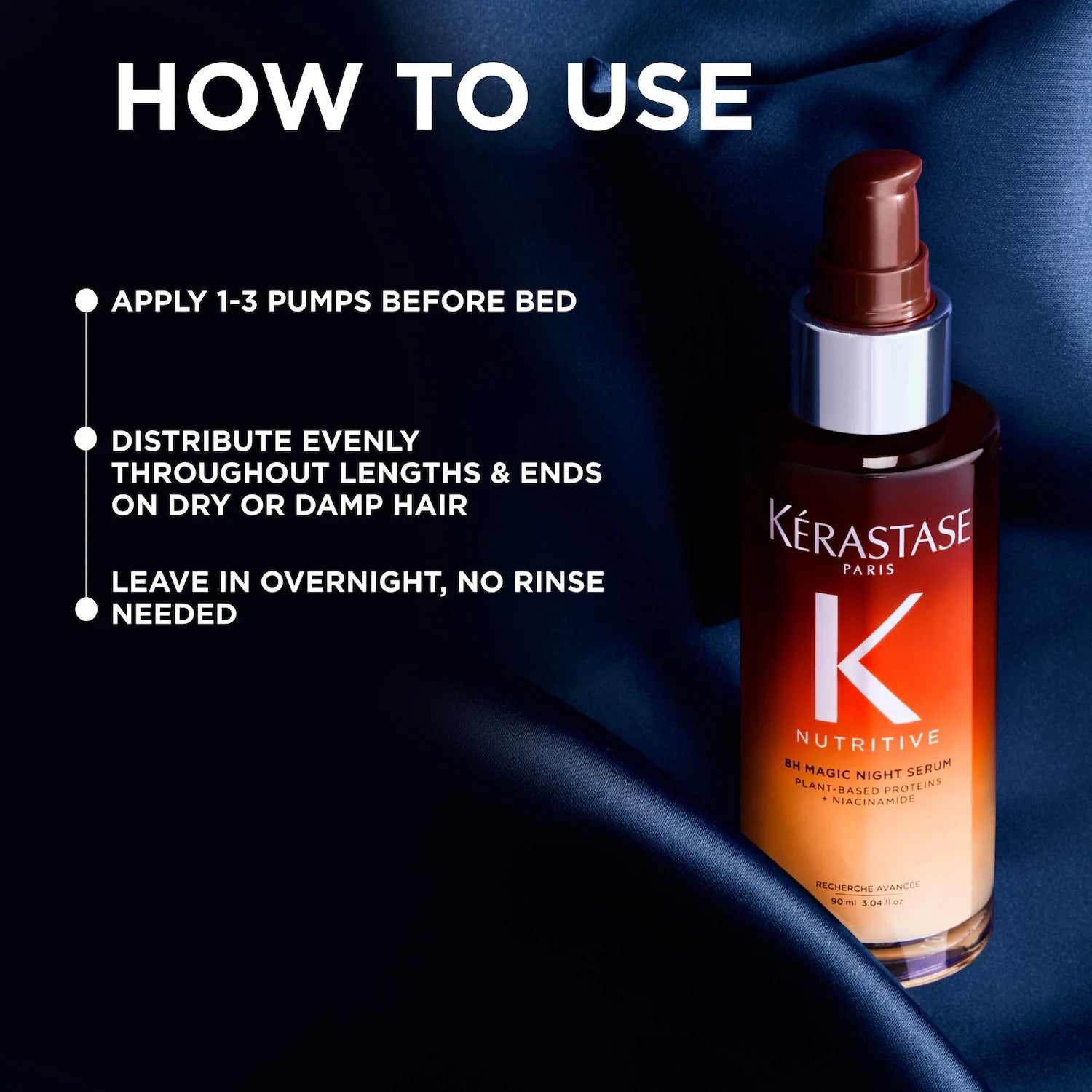 Mini Nutritive 8H Magic Night Serum Hydrating Treatment for Dry Hair